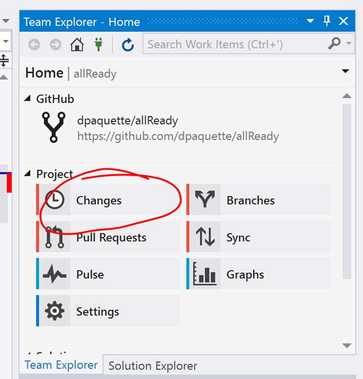 Visual Studio Team Explorer