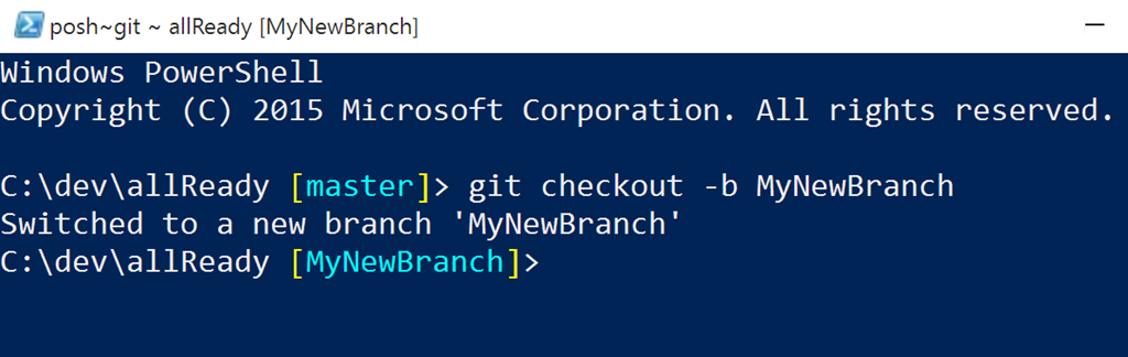 Create new branch