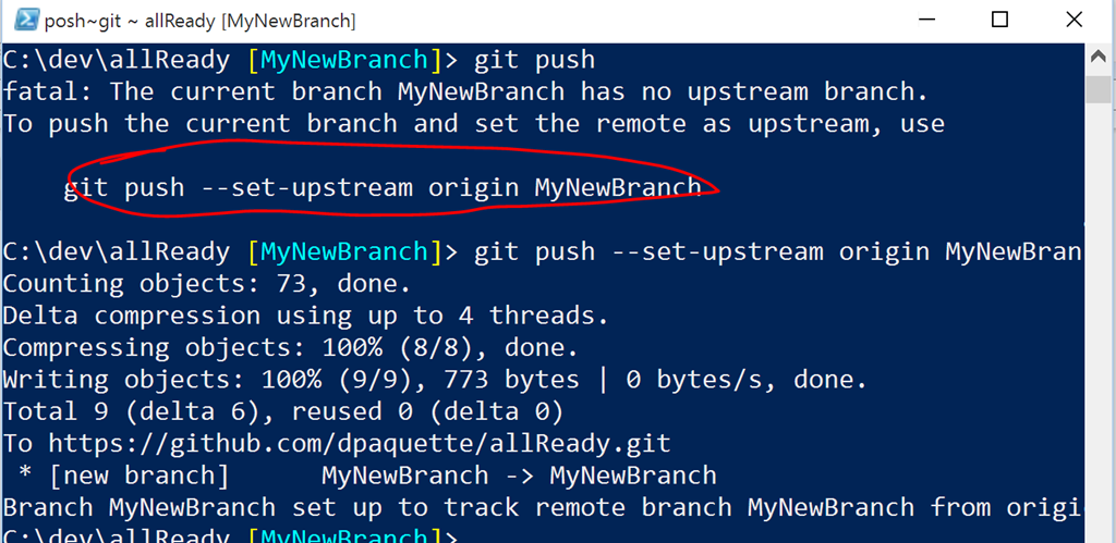 git push