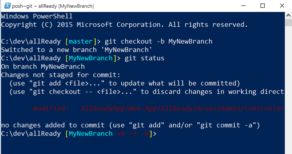 git status